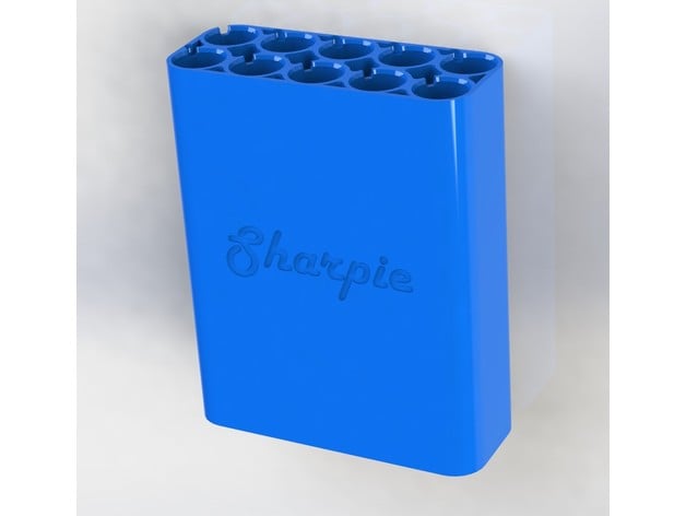 Sharpie storage (x10) 3d model