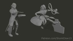 Errant and Parnesse from Magic the Gathering 3d model