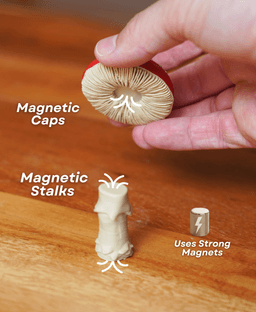 Magnetic Mushroom Pack 2 3d model