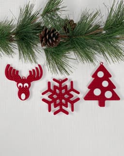 Reindeer Christmas Tree Ornament, Xmas Holidays Decorations 3d model