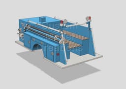 FC Series Fire Engine Bed 1/87 3d model