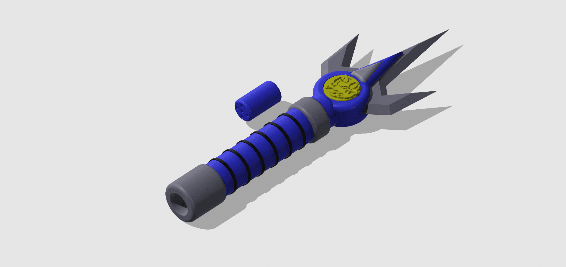 Blue Ranger Power Lance - Mighty Morphin Power Rangers 3d model