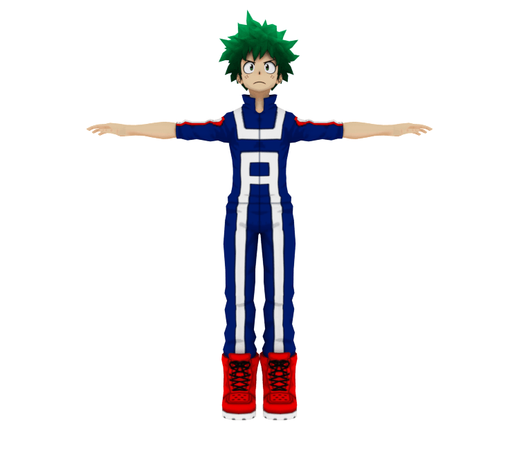 Izuku Midoriya (Gym Uniform) 3d model