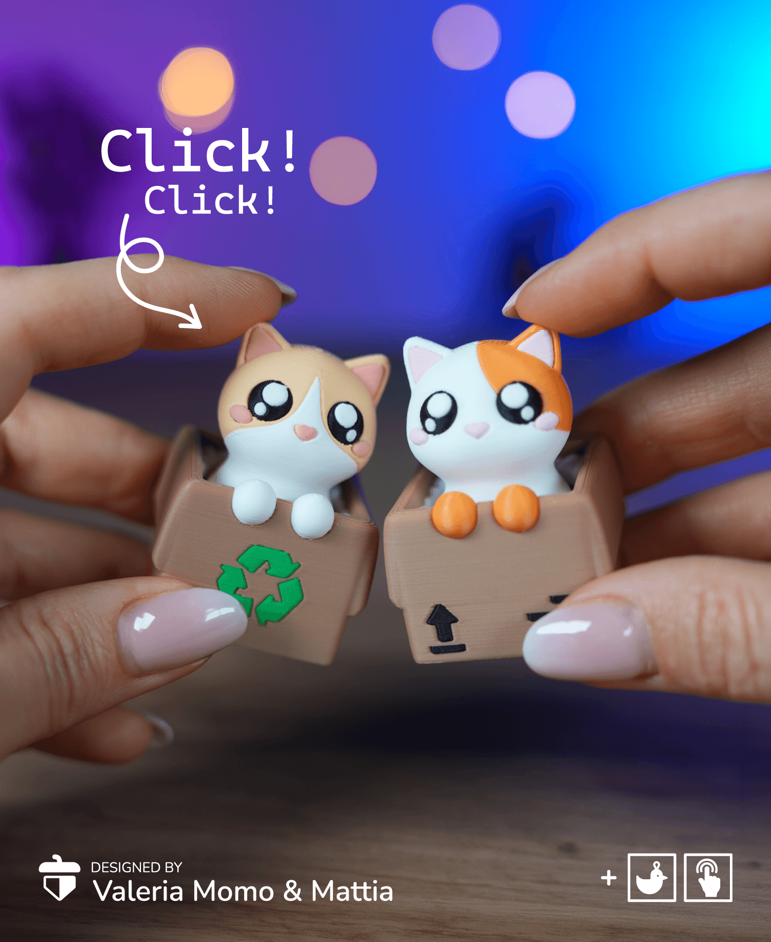 Clicker Cat Box Pack 3d model