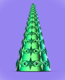 "Holy" Tree Tealight Topper #3 3d model