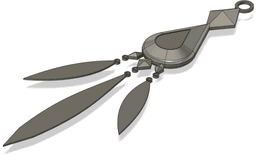 Aventurine Inspired Keychain 3d model