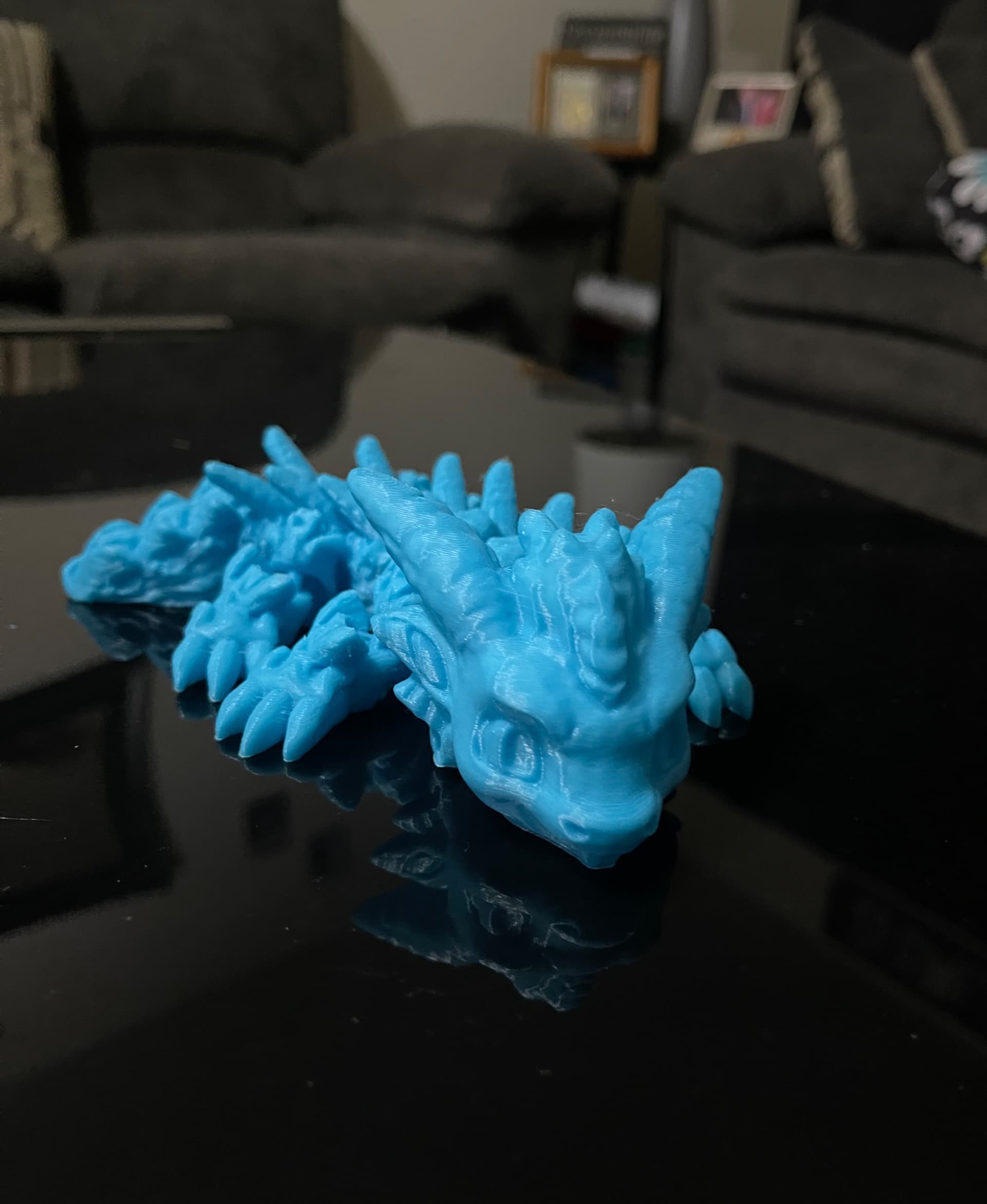 Cold Snap, Winter Dragon Child - Awesome blue snap dragon!!!! - 3d model