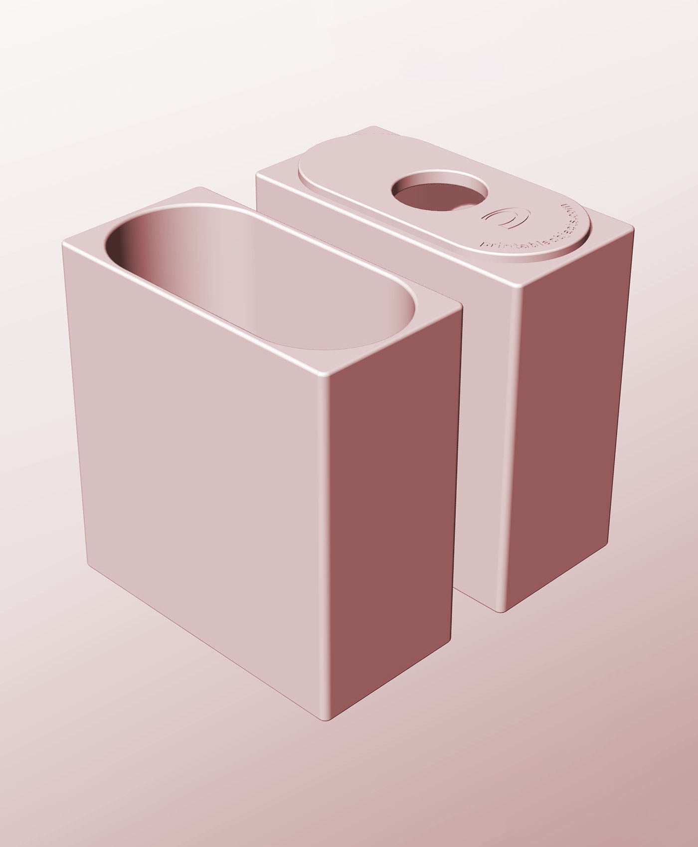 CX68-160-P Stackable pierced component box for creative makers 3d model