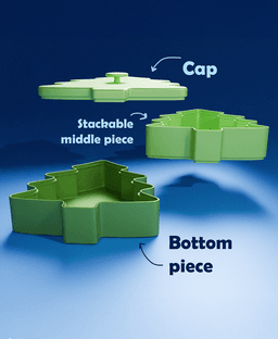 Christmas Tree Stackable Cookie Box 3d model