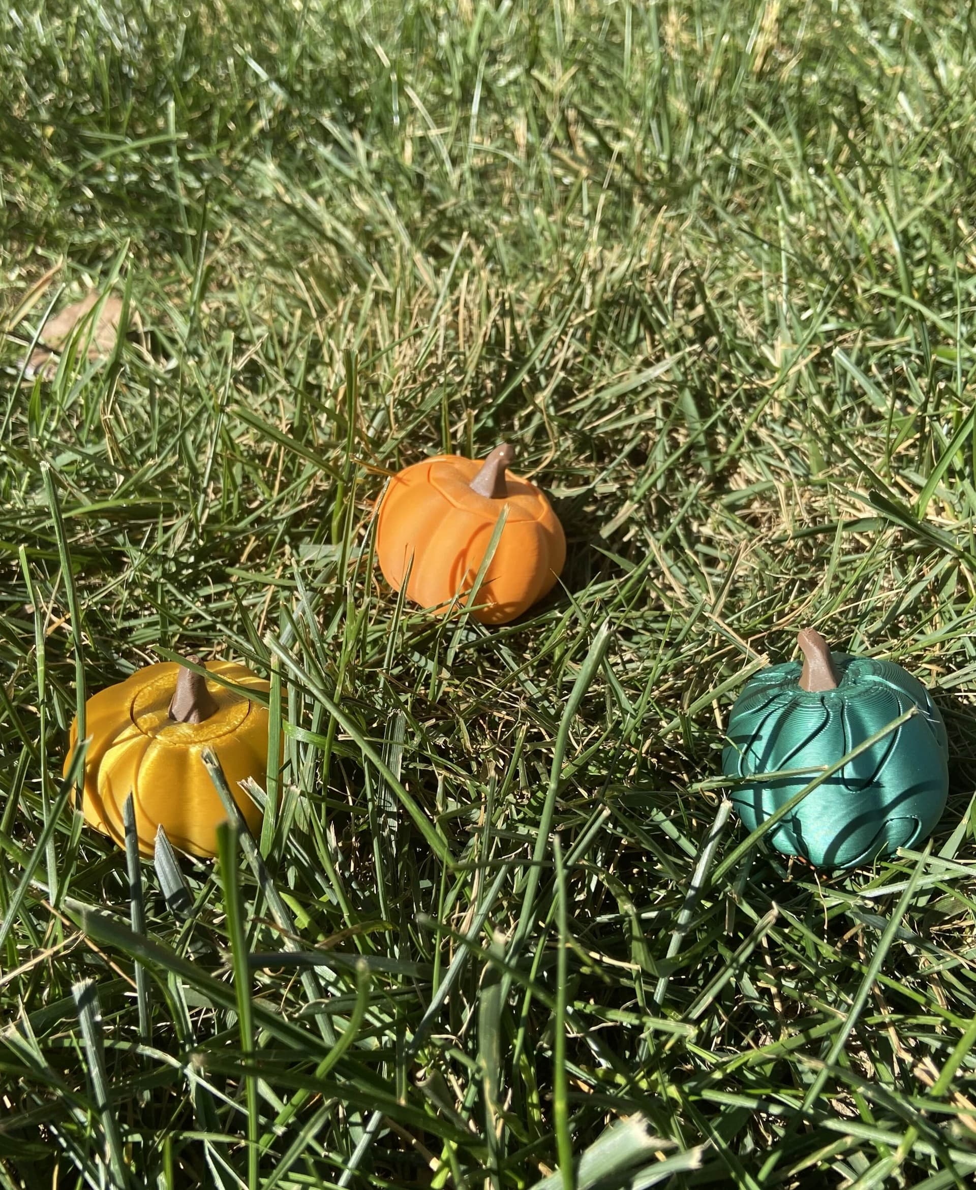 Very nice! They all work as intended! The spinny pumpkin (gold) took a bit of work to get everything to fit correctly, and even at the end I wasn't able to get everything fully seated, but it still fully works!