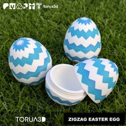 ZigZag Easter Egg - Free 3d model