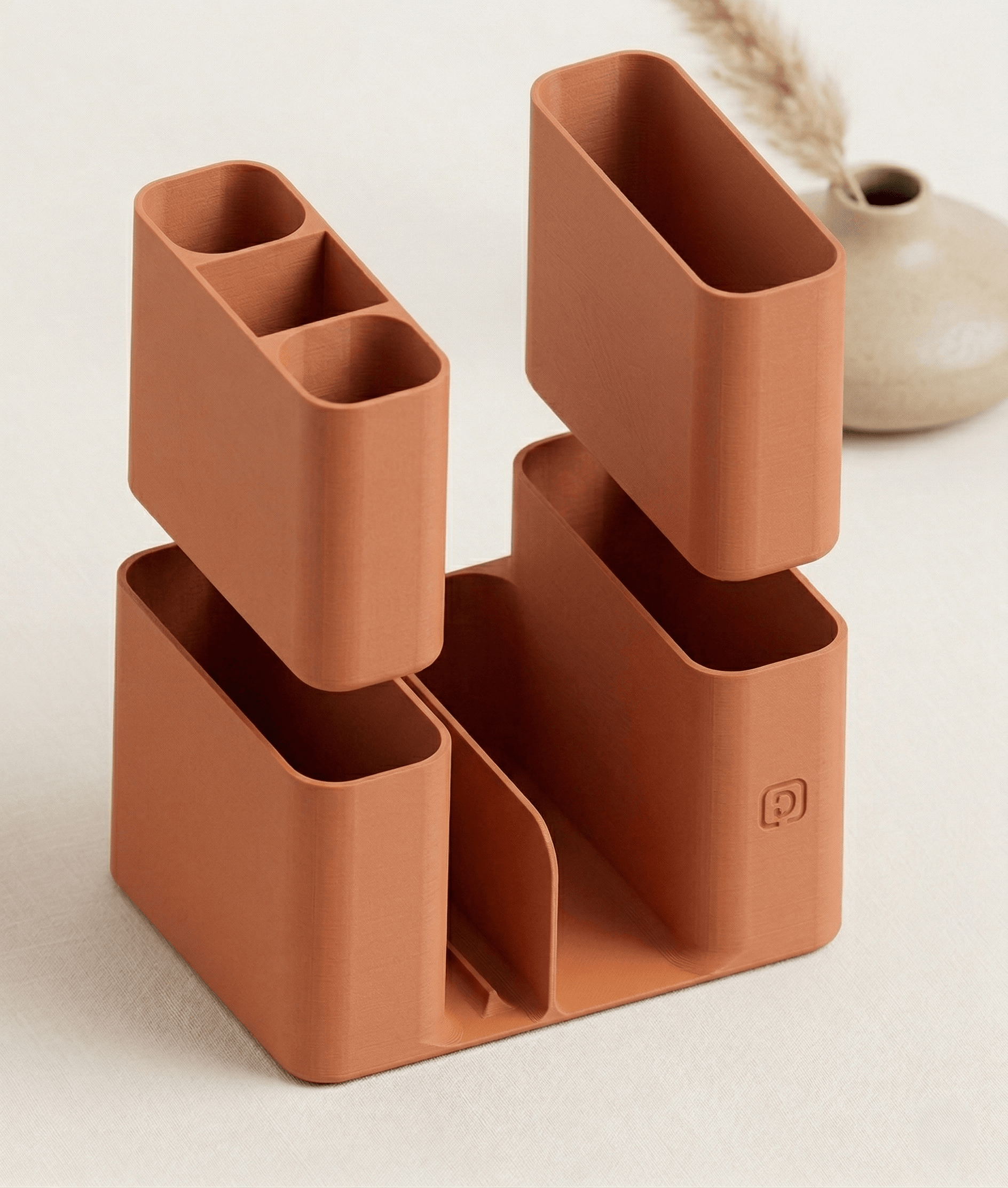 Desk Organizer | Book_Tablet_Pen 3d model