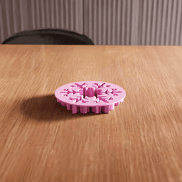 Snowflake Cookie Cutter Stamp Utensil 3d model