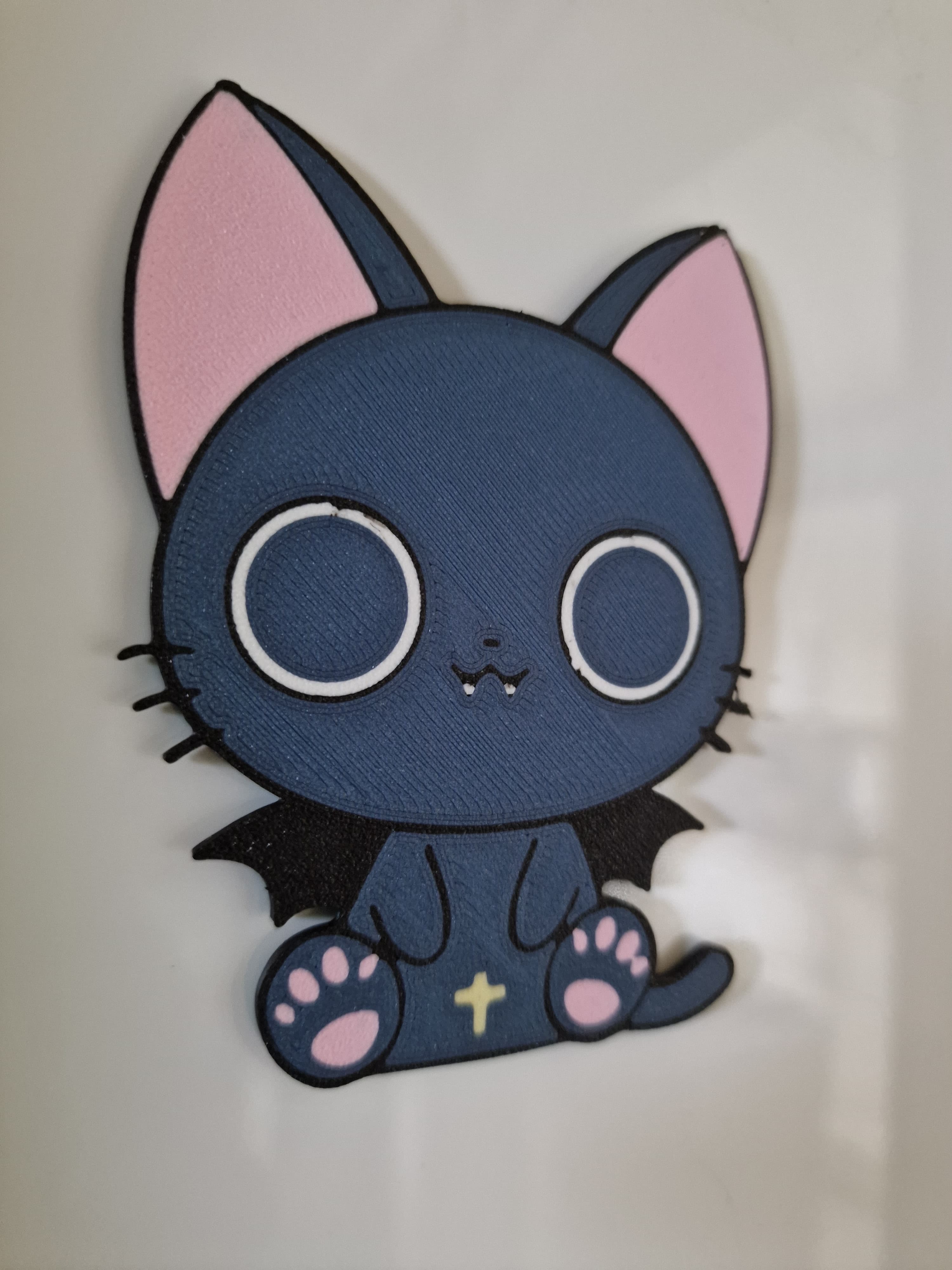 Hello Batty Fridge Magnet 3d model