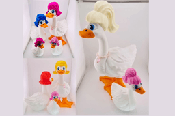 Goose Gear Wig Set #1 for Porch Goose 3d model