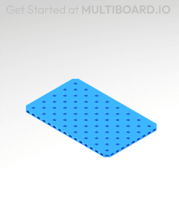 5x8 MU - Small Thread SU - MultiBoard Plate 3d model