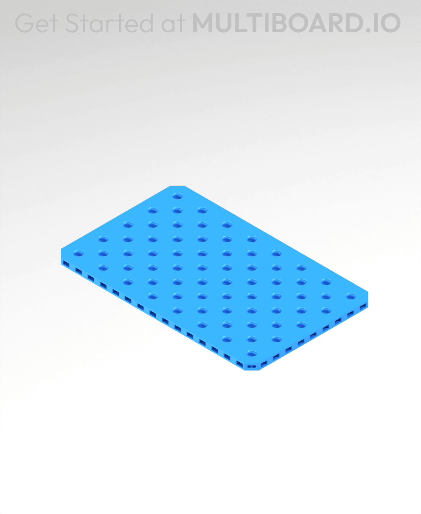 5x8 MU - Small Thread SU - MultiBoard Plate 3d model