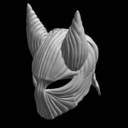 Red Dracula Mask Stl File | Red Dracula Mask Digital File 3d model