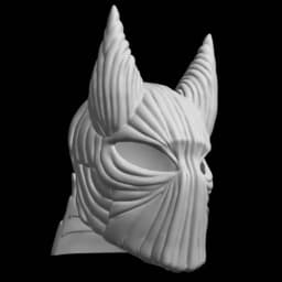 Red Dracula Mask Stl File | Red Dracula Mask Digital File 3d model