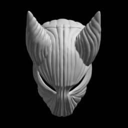 Red Dracula Mask Stl File | Red Dracula Mask Digital File 3d model