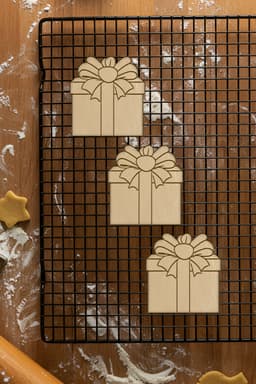Gift Box Cookie Cutter, Biscuit Cutter 3d model