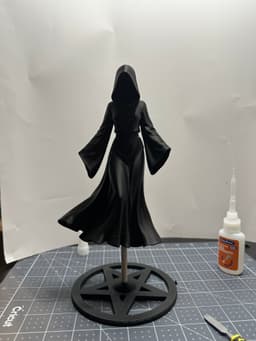 Grim Reaper Floating Lady with Stand 3d model