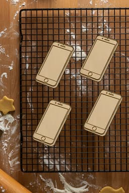 Telephone Cookie Cutter, Biscuit Cutter 3d model