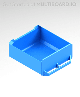 2x1x2 LU - Magnetic - Simple Multibin Drawer 3d model