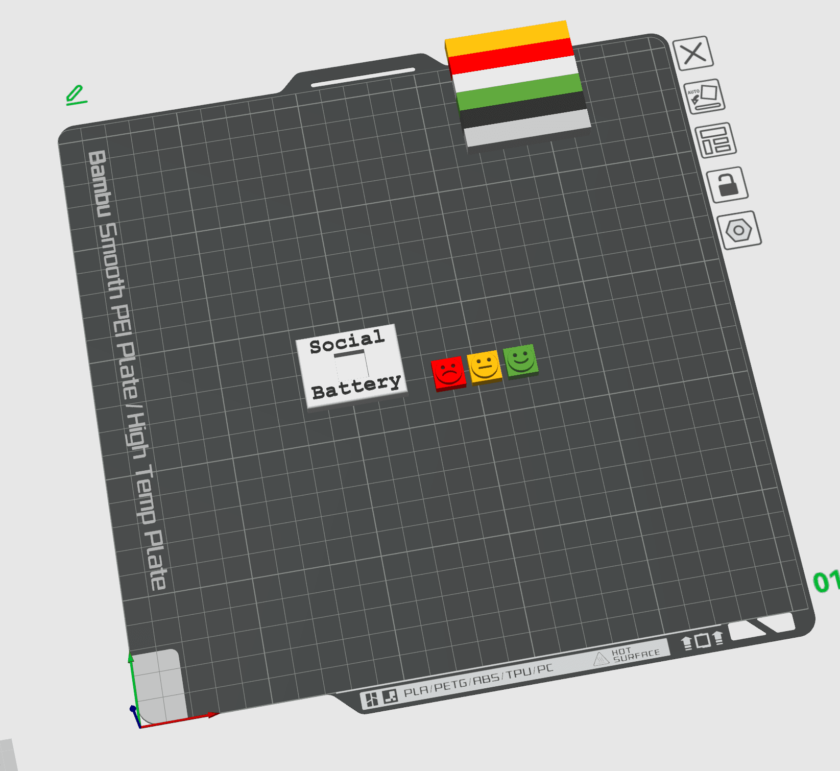 Social Battery STL.stl 3d model