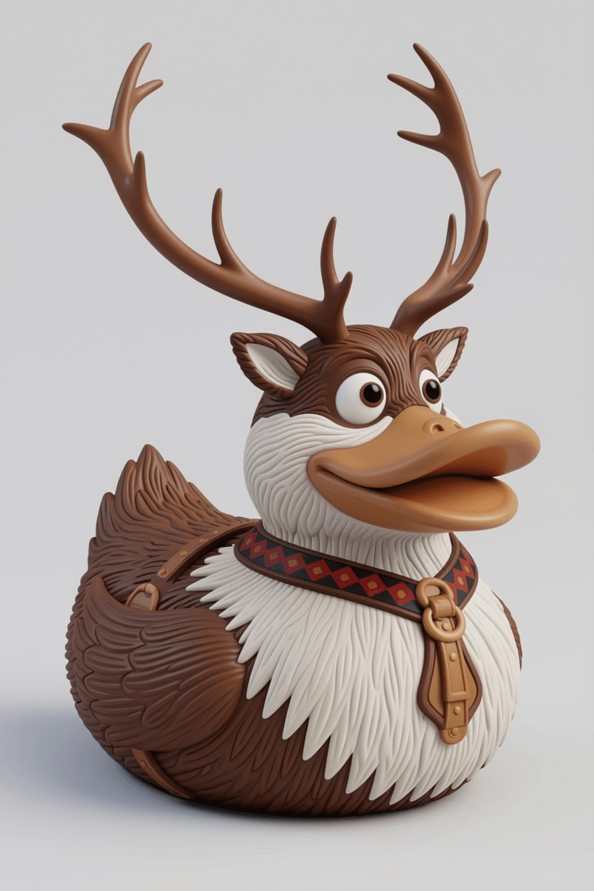 Antlered Companion Duck 3d model