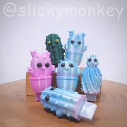 Cactus USB socket Cover 3d model