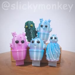 Cactus USB socket Cover 3d model