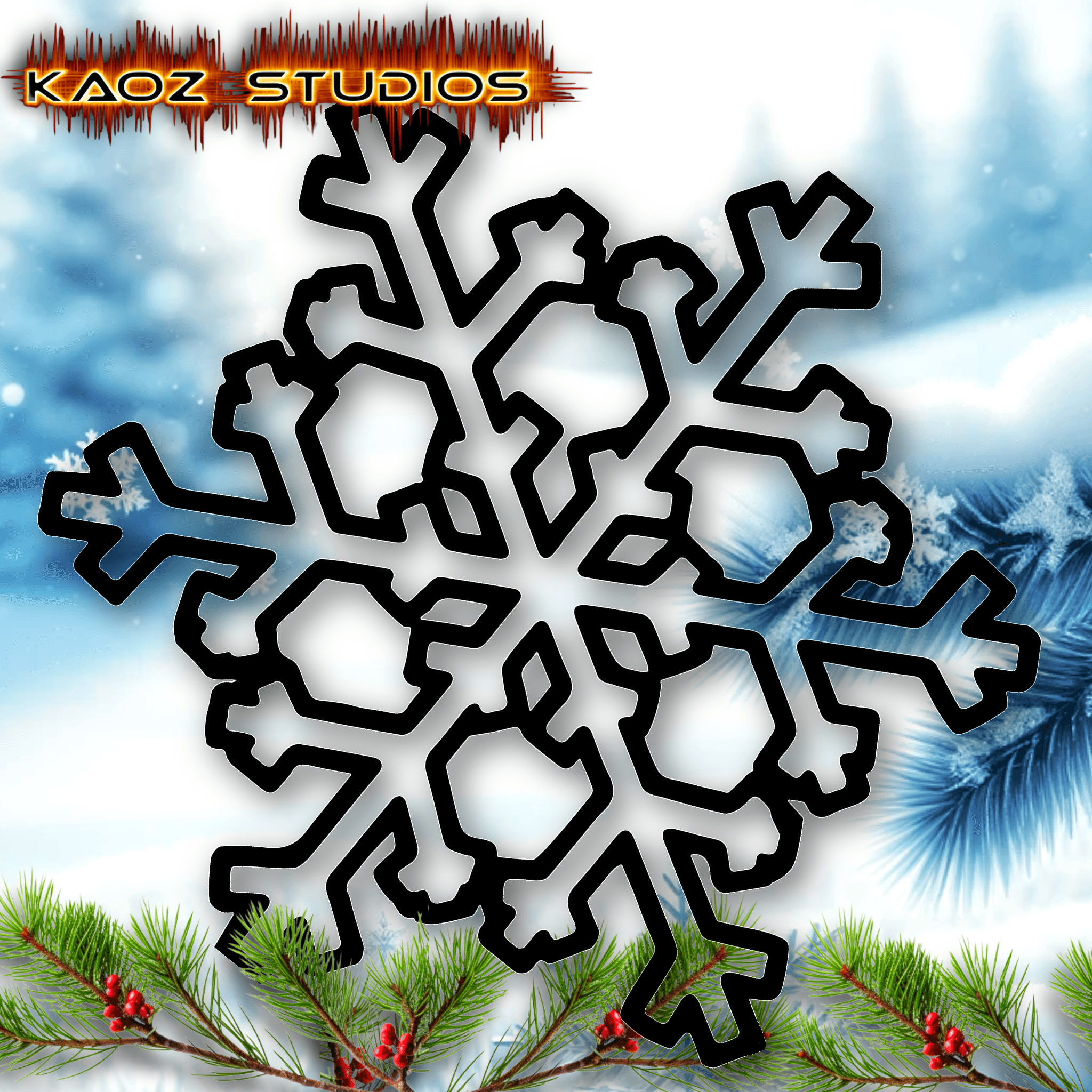 snowflake wall art christmas wall decor 3d model