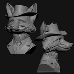 Fantastic Mr Fox Bust 3d model