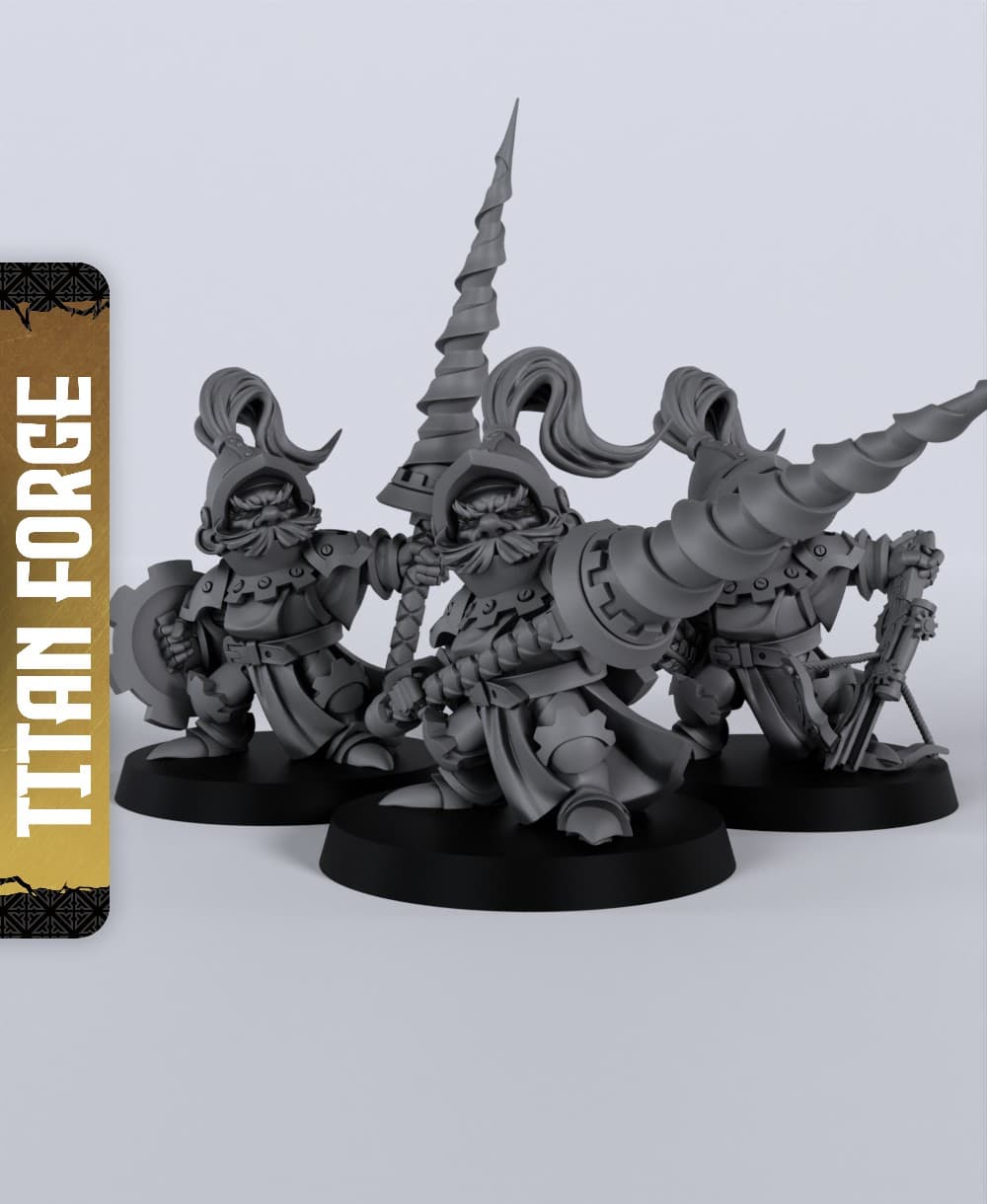Halfling Male Paladin - With Free Dragon - 5e DnD Inspired for RPG and Wargamers 3d model