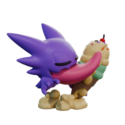 Haunter Eating Ice Cream 3d model