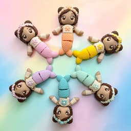 Kawaii (Cute) Spring Mermaids 3d model