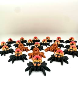 Panchroma Matte Gradient Fall and PolyLite PLA Pro Metallic Black. 3d model