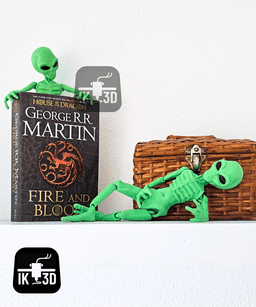 Flexi Alien / Print in Place / Multiparts & Multicolor 3d model