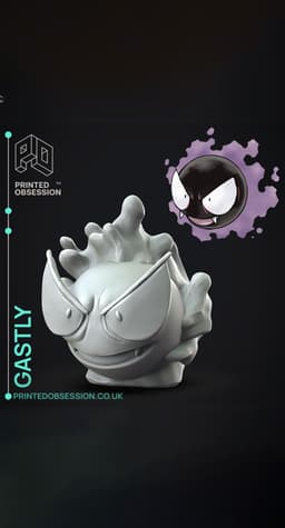 Ghastly - Pokemon - Fan Art 3d model