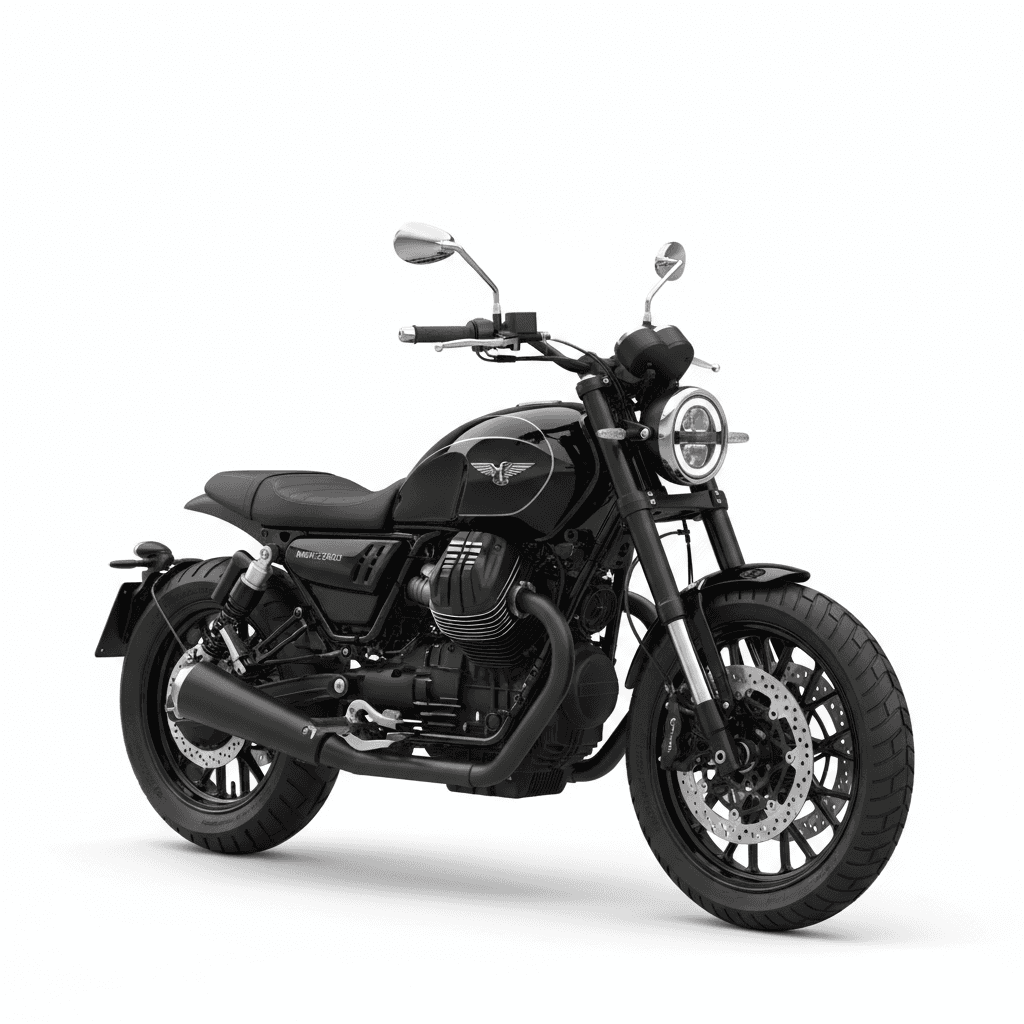 Motorcycle : MotoGuzzi V9Bobber Classic Motorcycle 3d model