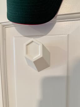 Hat Hook - No Drill 3d model