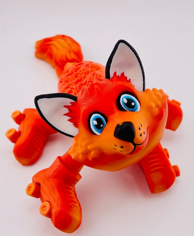 Fox Roller Skate Flexi 3d model