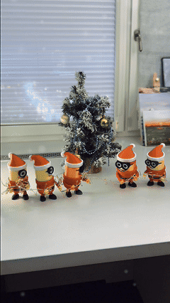 Festive Minion-Inspired Santa Decor - 3D Printable Holiday Models 3d model