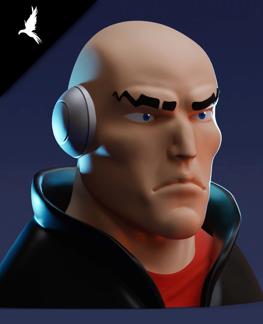 Nameless, the metabaron - Bust 3d model