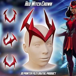 Red Witch Crown Marvel Rivals 3d model