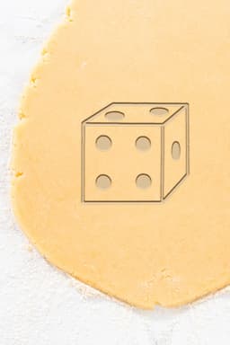Dice Cookie Cutter, Biscuit Cutter 3d model