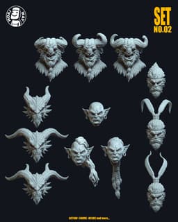 Head Pack SET.02 3d model