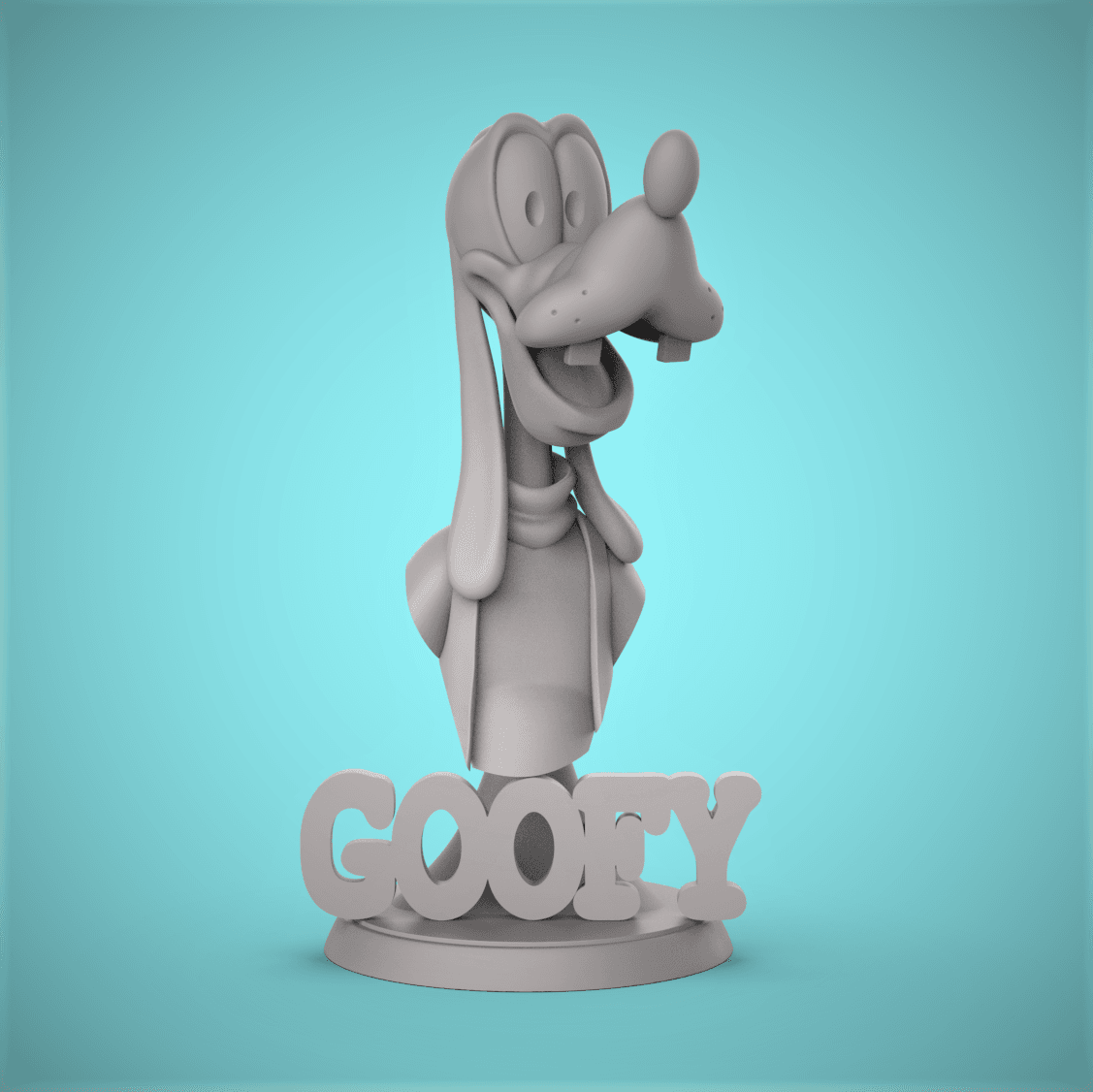 Goofy Bust 3d model