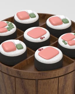 Sushi Box Organizer 3d model